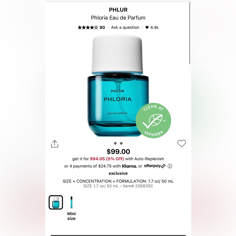 🪻NWT | Phlur PHLORIA Perfume 1.7 oz / 50 ml🪻 - Picture 6 of 9